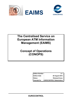 The Centralised Service on European ATM Information