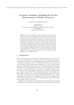 Accurate Curvilinear Modelling for Precise Measurements of Tubular