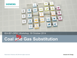 Gas and Coal Substitution: technology and economic drivers