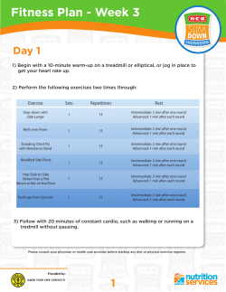 Fitness Plan - Week 3