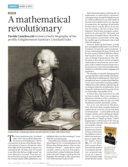 A mathematical revolutionary
