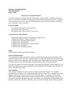 Final Project Essential Information