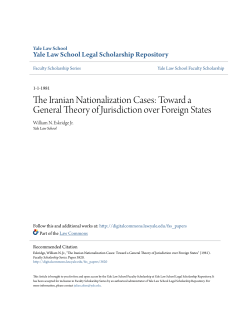The Iranian Nationalization Cases