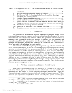 Third Circuit Appellate Waivers