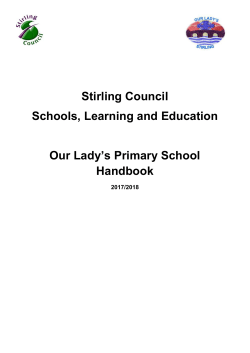 School Handbook - Stirling Council