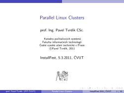 Parallel Linux Clusters