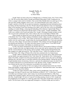 Joseph Tuttle - RootsWeb