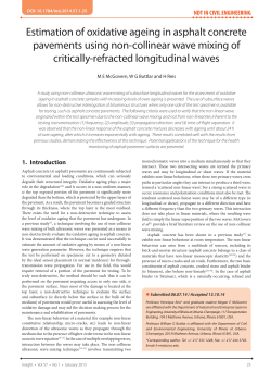 Estimation of oxidative ageing in asphalt concrete pavements using