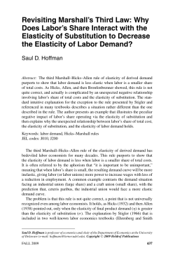 Revisiting Marshall`s Third Law: Why Does