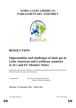 Opportunities and challenges of shale gas in Latin American and