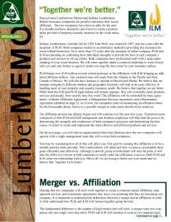 Lumber Memo- Special Affiliation Issue