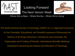 Here - North American Society of Toxinology