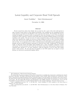 Latent Liquidity and Corporate Bond Yield Spreads