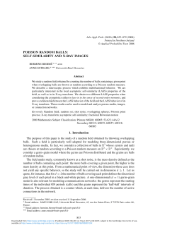 poisson random balls: self-similarity and x-ray images