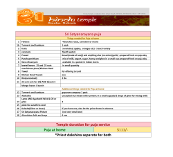 Satyanarayana Puja - Hindu Temple Omaha, NE