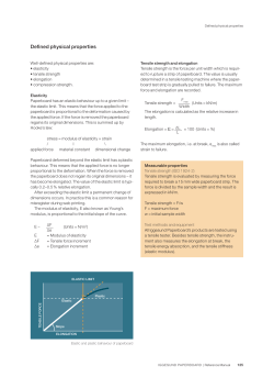 Defined physical properties