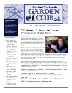 January 2013 Newsletter - Central Peninsula Gardening Club