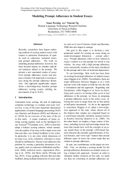 Modeling Prompt Adherence in Student Essays