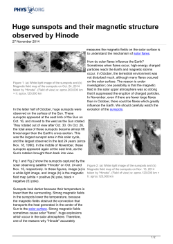 Huge sunspots and their magnetic structure observed by