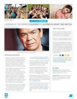 LOOKING IN THE MIRROR:DIVERSITY LACKING IN WHAT WE
