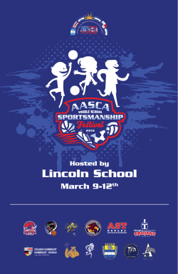 don`t over-coach! - AASCA LINCOLN SCHOOL