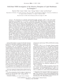 Solid-State NMR Investigation of the Selective Disruption of Lipid