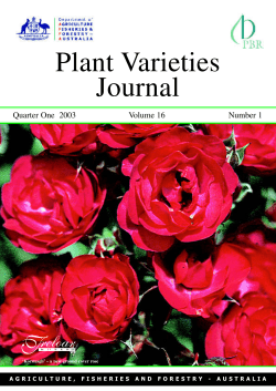 Plant Varieties Journal