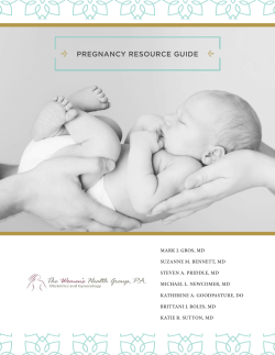 pregnancy resource guide - The Women`s Health Group