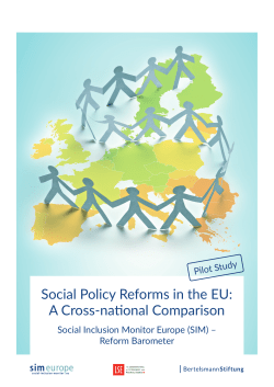 Social Policy Reforms in the EU - Social Inclusion Monitor Europe
