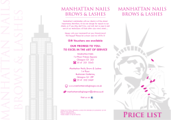 Price list - Manhattan Nails