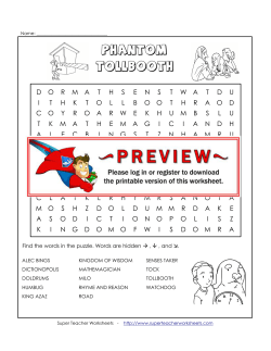 Phantom Tollbooth - superteacherworksheets.com