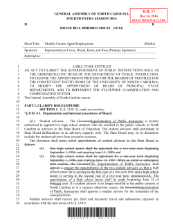 House Bill 17 - North Carolina General Assembly