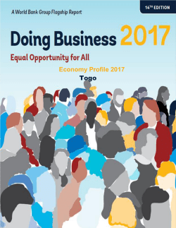 nomy Economy Profile 2017 Togo