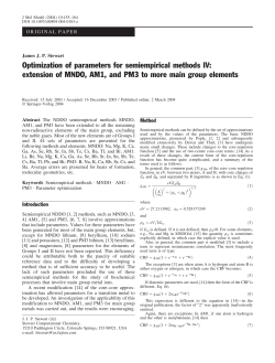 Optimization of parameters for semiempirical methods IV: extension