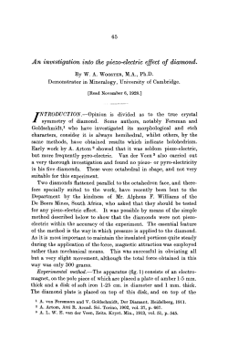 An investigation into the piezo