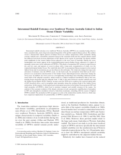 Interannual Rainfall Extremes over Southwest Western Australia