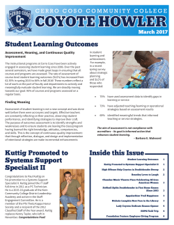 Coyote Howler 2017-03 - Cerro Coso Community College
