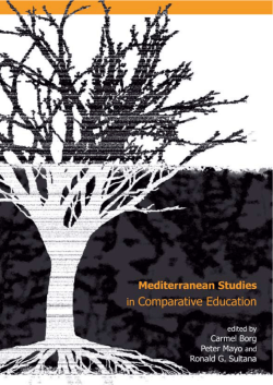 Mediterranean Studies in Comparative Education