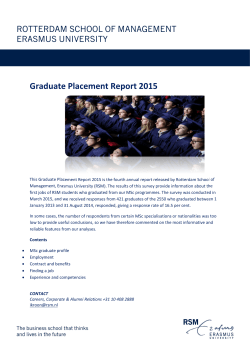 Graduate Placement Report 2015