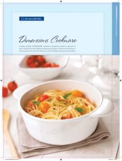 Dimensions Cookware - Christel World Company