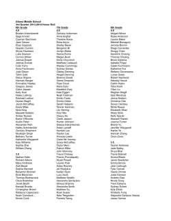 2013-14 Middle School (third quarter results)