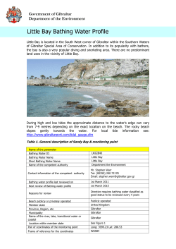 Little Bay Bathing Water Profile