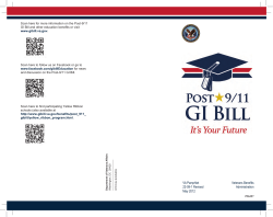 Post 9/11 GI Bill Pamphlet