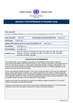 United Nations Nations Unies REQUEST FOR EXPRESSION OF