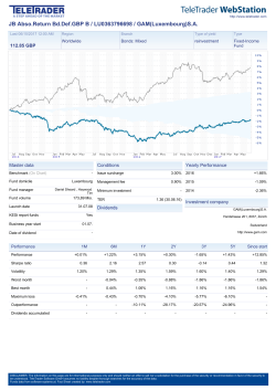 JB Abso.Return Bd.Def.GBP B / LU0363796698 / GAM(Luxembourg