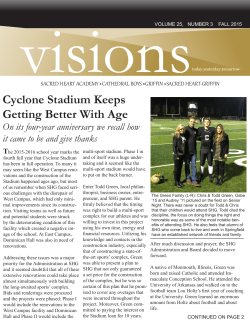SHG Visions Fall 2015 - Sacred Heart
