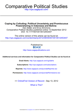 Comparative Political Studies