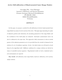 Active Self-calibration of Hand