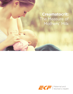 Creamatocrit: The Measure of Mothers` Milk