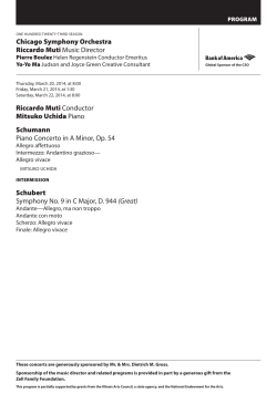 Schubert Symphony No. 9 in C Major, d. 944 (Great)